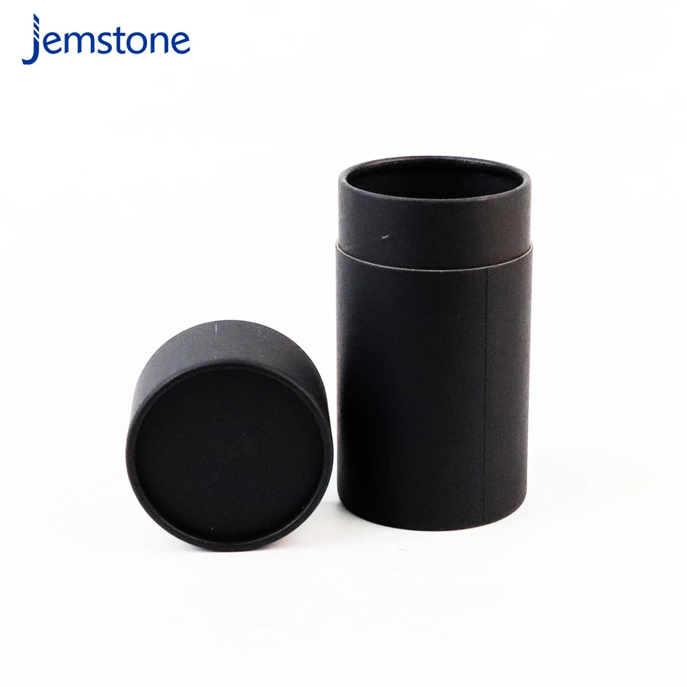 Packaging Cardboard Cylinder Box Package Black Cosmetic Packaging Paper Tube for Nuts Coffee Tea