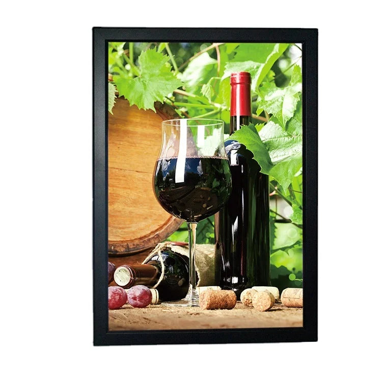 16x24 27x40 24x36 24x48 LED Lightbox Snap Frame Poster Frame Aluminum Alloy Silver/Black Wall-Mounted Customizable Advertising