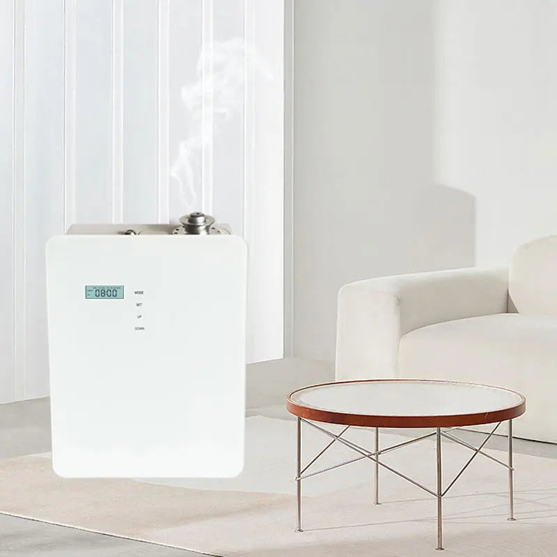 2025 Wholesale Electric Bluetooth Waterless Aroma Diffuser Machine Hot Sale Air Wall Mounted Hotel Scent Diffuser System