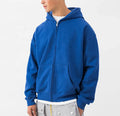 Oversized Zip-Up Hoodie Custom Heavyweight for Puff Print 100% Cotton Hooded Collar Winter Season