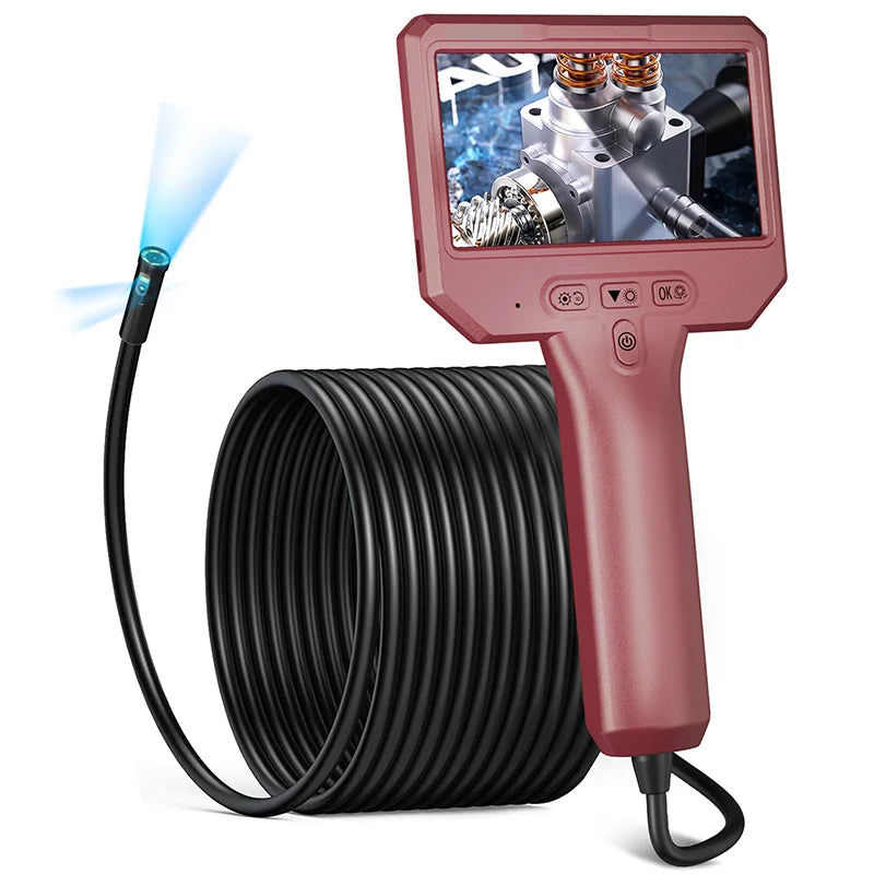 4.3inch 2mp 1080p 7.9mm Dual Lens Industrial Endoscope 3.5m Wires Cmos Borescope Inspection Otoscope Camera Ip67 Led MegaBDM