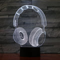 New Strange Led 3d Night Light Lamp Guitar/horn/headset Musical Instrument Shape Mini Light for Music Lover and Little Babies