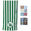 Luxury Microfiber Sand-Free Quick Dry Beach Towels with Custom Logo Print Stripe Design Bulk Product