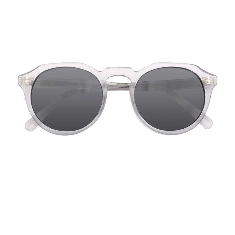 Italian Fashion  Polarized Vintage Transparent Acetate Clear Frame Sunglasses for Women