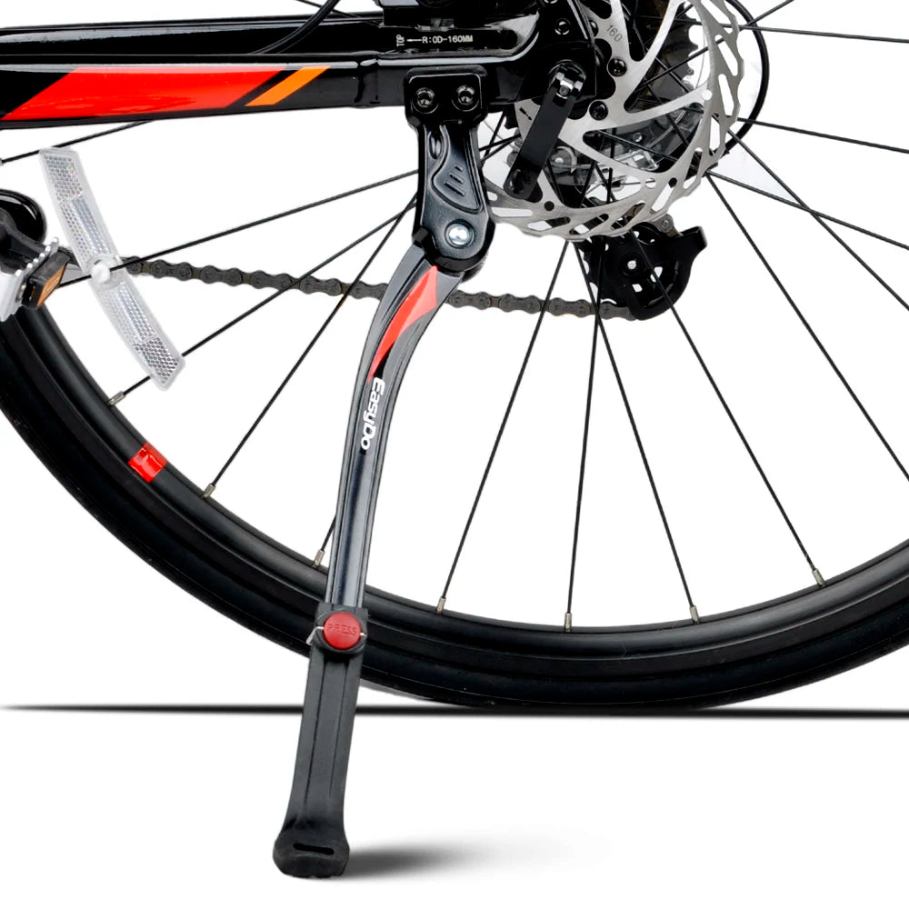 EasyDo Sturdy Bike Kickstand Aluminum Alloy Kick Stand Adjustable Bicycle Rear Side Kickstand for 24'-29' Inch Bike