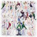 54PCS Elegant wedding dress girly princess sticker