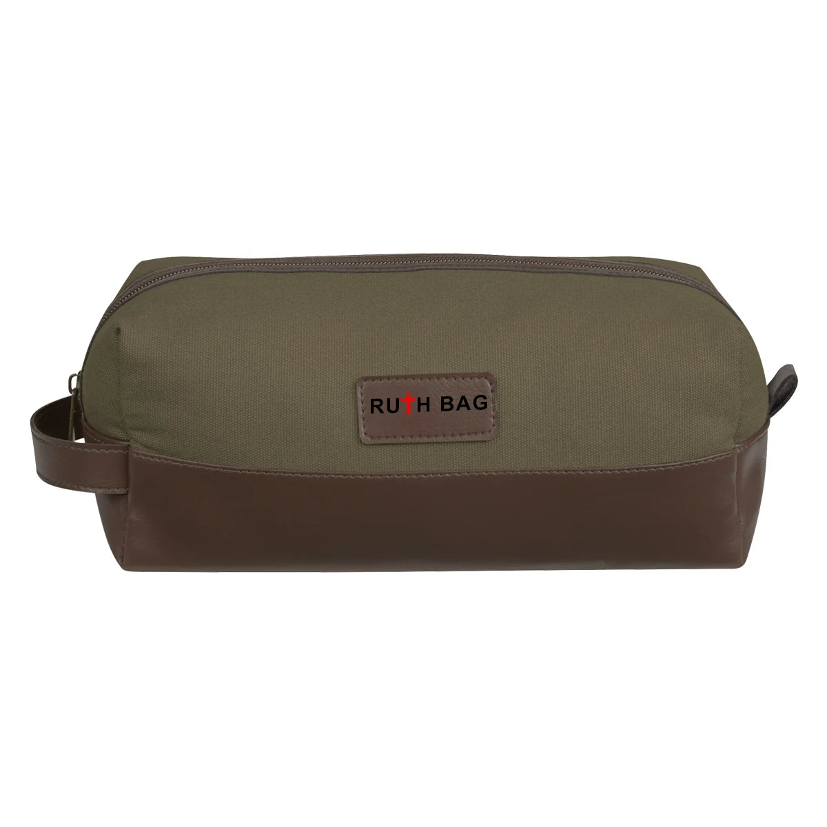 Ruthbag Safari Vanity Bag Cotton Canvas 210D Polyester Lining Letter Patterned Punch Style Medium Size COSMETIC Tote Summer