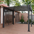 Modern Simple Aluminum Polycarbonate Outdoor Car Parking&Car Garage Terrace Cover Aluminum Posts Balcony Pergola Gazebo Pavilion