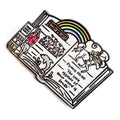 Customised Cute Pantone Bookish Enamel Pin Books