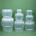 2 Liter Plastic Bucket Food Grade Thicken Plastic Container for Paint Oil With Lid and Handle