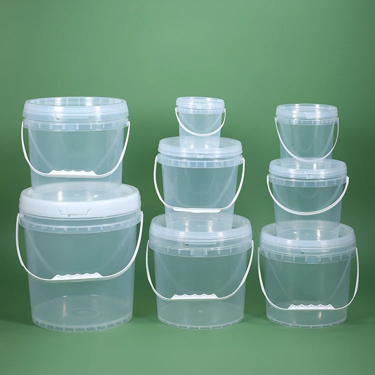 2 Liter Plastic Bucket Food Grade Thicken Plastic Container for Paint Oil With Lid and Handle
