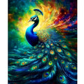 Diy Painting by Numbers for Adults Kits Peacock Acrylic Paint With Numbers for Home Decors 40x50cm/16x20inch Without Frame