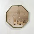 60cm American Retro Octagonal Wall Mirror Home Decoration Wall Hanging Decoration Luxury Frame Living Room Wall Hanging