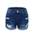 Jean Shorts Women Denim Shorts for Women Bale Blue Ripped Washed Shorts for Summer ODM OEM