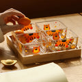 Tiger Set Wholesale Household Divided Tableware Snack Fruit Transparent Glass Small Bowl Plate Dried Storage