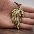 Horse Head Pendant Talisman Cute Animal Mane Equine Charm Necklace Amulet Gift Jewelry