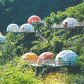 Forest Half Sphere Dome Pvc Geodesic Tents for Glamping House