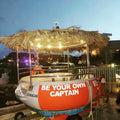 Water Park Used Round Donut Shape Floating Boat Used for Inflatable Pool Floating Raft Barbecue Equipment