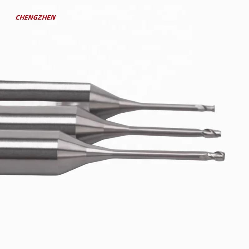 HRC55 Micro Diameter Deep Slot End Mill 2FLute Long Neck Flat Incutter CNC Machine Tool Supported OEM for Deep Hole Processing