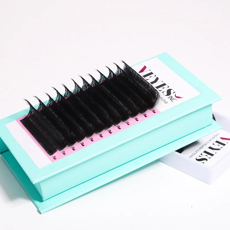 Veyelash Custom Laser Ellipse Eyelash Extensions New Style Flat Lashes Wholesale Private Label Laser Lashes