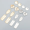 M803 20pcs/Lot 18K Gold Rhodium Plated Copper Nickel Free DIY Zircon Pendants Jewelry Accessories Pass REACH Packaged in Bags