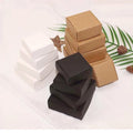 Small Brown Kraft Cardboard Soap & Jewelry Packaging Gift Carton Box with Custom Logo UV Coating Embossing Matt Lamination