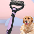 Pet Grooming Brush Self Cleaning Automatically Dog Cat Slicker Brush Remove Dog Hairs Double Sided Pet Open Knot Comb