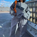 Wholesale 2 Piece Sweatpants and Hoodie Set Custom Plain Sweat Suits for Women Puff Print Sweatsuit Track Suit