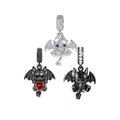 Factory Price Copper Cartoon Black and White Flying Dragon Beads Fit Original Brand Charms Bracelet for Jewelry Women Making