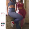 Ladies Active Wear Suit Gym Quick Dry Sportswear High Waist Fitness Workout Clothing Women Seamless Sports Clothes Yoga Set