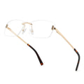Rimless Square Men Women Eyeglasses Optical Frames Retro Metal Eyewear Male Eye Glasses Gold Custom Metal Optical Eyewear Frames