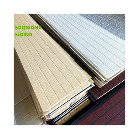 PU Decorative Aluminum Wall Sandwich Panel 25mm Polyurethane Foam Waterproof Fireproof Soundproof Outdoor Insulated Hall 3D Wood