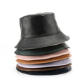 Best Selling Children's Unisex Waterproof Leather Warm Fuzzy Spring Autumn Reversible Casual Fashion Bucket Hats Fishing Party