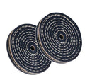 3Inch Denim Abrasive Buffing Wheels with 3/8Inch Arbor Hole Cloth Finishing Mop Polishing Wheel for Wood Metal Plastic Grinding