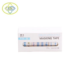Custom Design DIY Multi-Purpose Washi Paper Tape Set Acrylic Water Activated Easy-Tear for Gift Box Decoration School Stationery