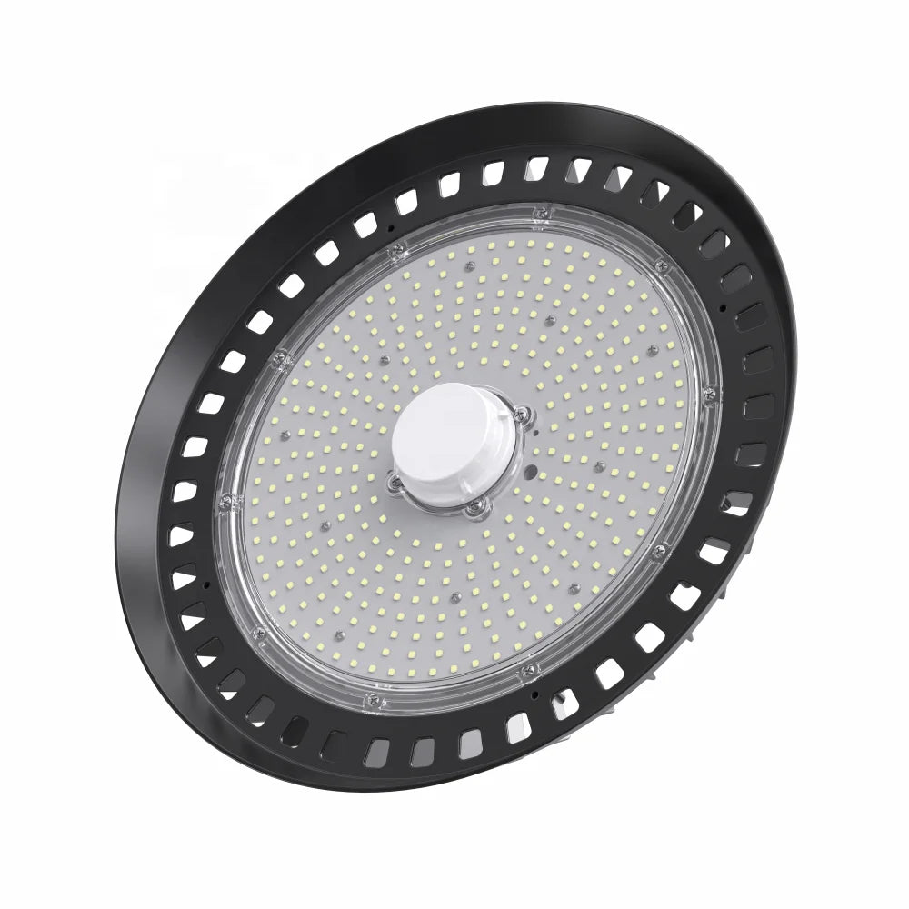 5 Years Industrial 150w 200w 150lm Mm/W Zigbee 1-10v Dimmable High Bay Light Microwave Sensor Ufo High Bay Light