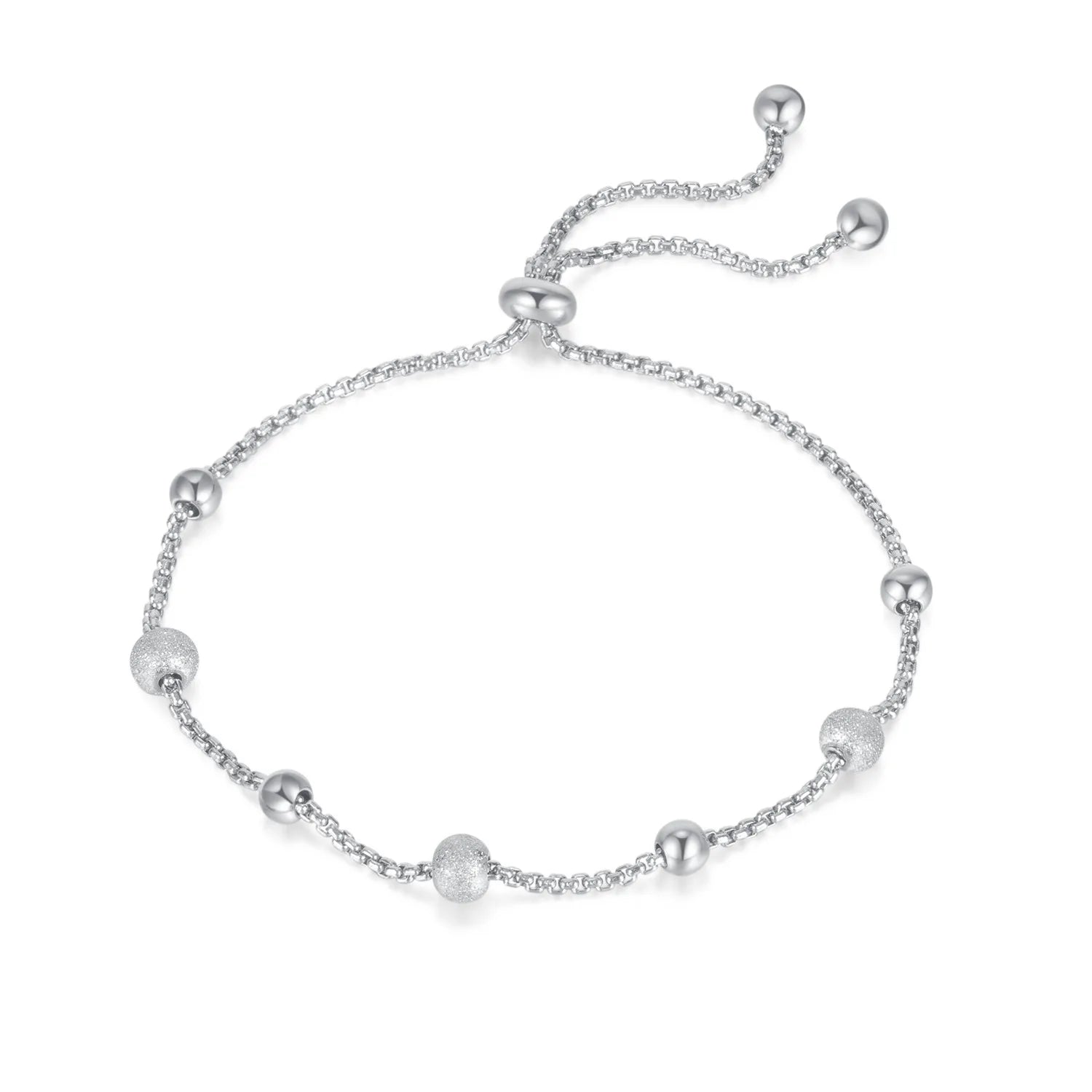 New Fashion Selling Jewelry Exquisite Chain Stainless Steel Ball Charm Fashion Simple Bracelet for Women 1264