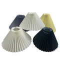 Modern European Minimalist French Shade Lamp Fabric Frame DIY Handmade Eco-Friendly Light Covers Raffia Pleated Lampshade Table
