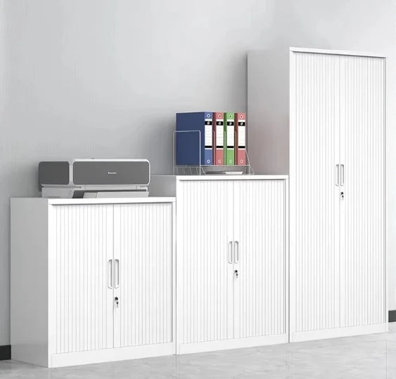 Push Pull Roll Door Office Iron Sheet Full Steel Strip Lock Data Archive File Storage Cabinet
