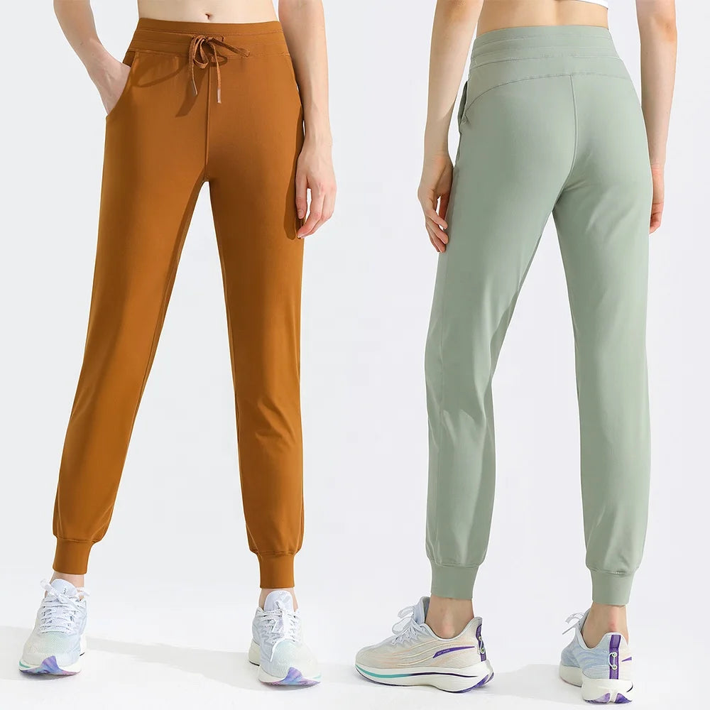 Women's Quick Dry Spandex Sports Pants Breathable Moisture-Wicking Running Casual Leggings with Plus Size XL Pocket