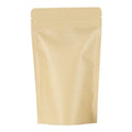 Kraft Paper Stand-Up Bag 9x14+3CM with Clear Window and Zip Lock Screen Printed Food Grade Recyclable for Snack Coffee Tea