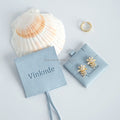 8*8cm Wholesale Blue Custom Jewellery Envelope Bag Pouch Multifunction Suede Microfiber Jewelry Pouch Packaging With Insert Pad