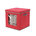 Christmas Decoration Storage Box 27 Plaid Fabric Folding Christmas Gift Storage Box