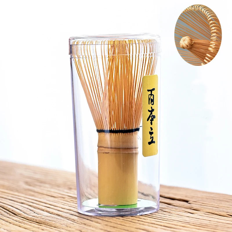 Chinese Handmade Bamboo Chasen Whisk 100 Prongs Customized Bamboo Matcha Whisk