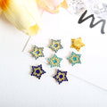 Multi-Color Super Glitter Glass Diamond Lake Blue Crystal Pentagram Flatback Shoe Nails Art Gold Sole Flat Back Rhinestones for