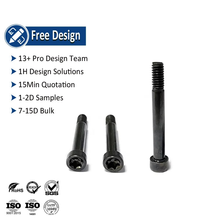 Manufacturer Machine Screw Black Oxide Cap Head Torx Drive Half Partial Thread A2 A4 Stainless Steel Screws Made in China