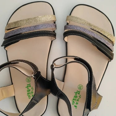 TipsieToes Genuine Leather Women Slides Sandals Breathable Spring Fashion Barefoot Flat 2022 Bigger Sizes 45 46