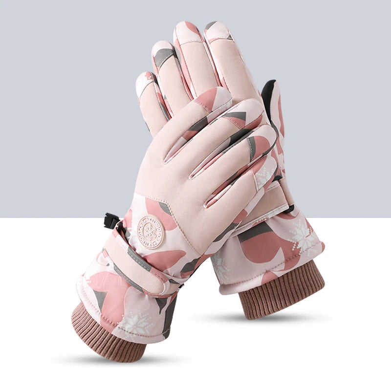 Fashion Coldproof Water-repellent Women Man Waterproof Unisex Winter Ski and Snowboard Gloves
