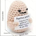 Knitted Positive Pocket Hug Potato Doll Decorate 7cm Home Decoration Wood Leather Metal Crystal Materials Creative Interesting!