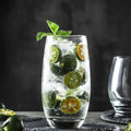 Transparent Straight Heavy Based Crystal Mojito Hawaii Punch Highball Cocktail Glass Creative for Home Bar